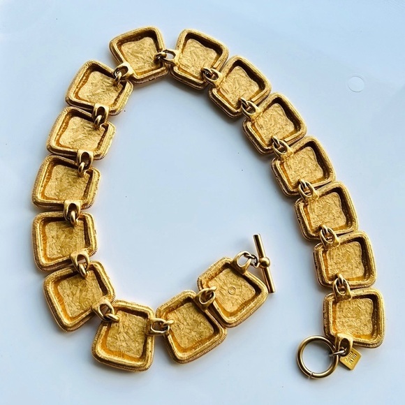 Vintage Anne Klein Byzantine Enameled Necklace - Picture 4 of 9